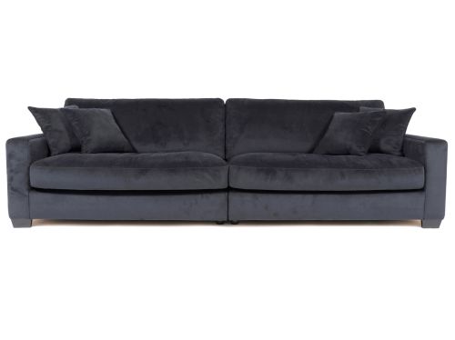 Lounge soffa velvet antracit